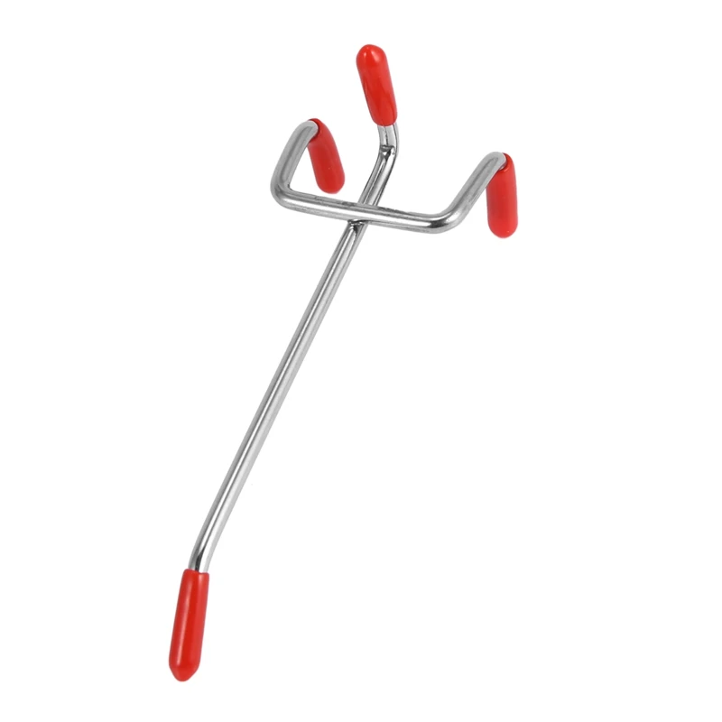 25Pcs 100Mm Pegboard Hooks Slat Wall Retail Display Shop Peg Hang Fits Home Hanger Chrome Metal 1-1.5Kg Loading | Дом и сад