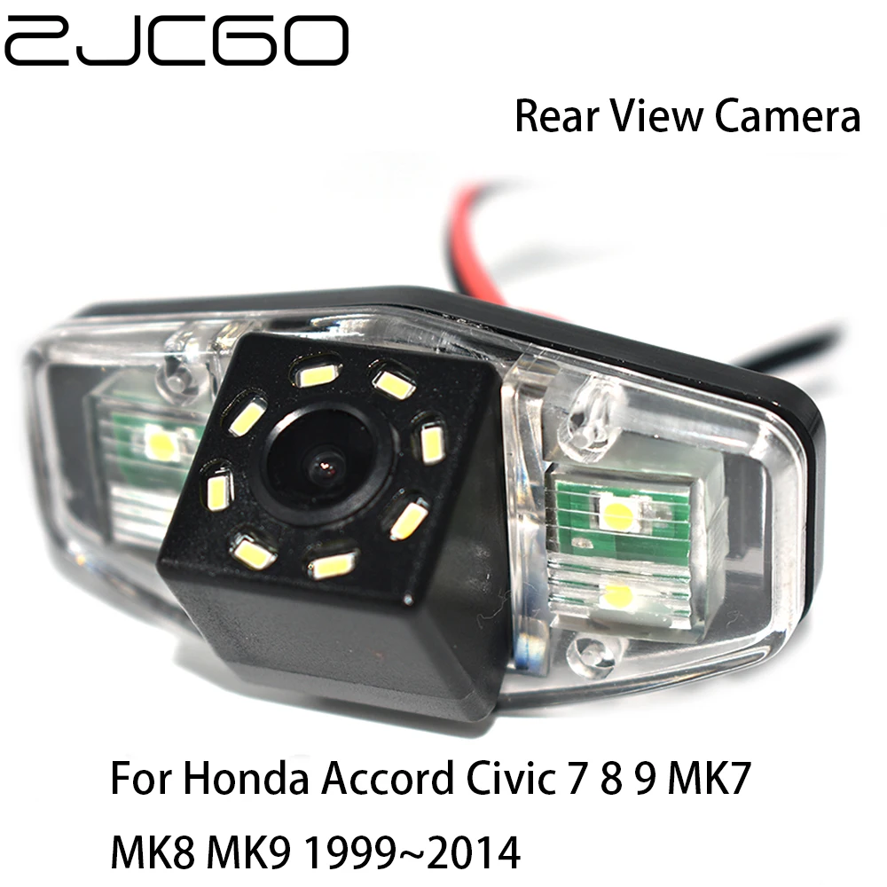 ZJCGO Car Rear View Reverse Back Up Parking Night Vision Waterproof Camera for Honda Accord Civic 7 8 9 MK7 MK8 MK9 1999~2014