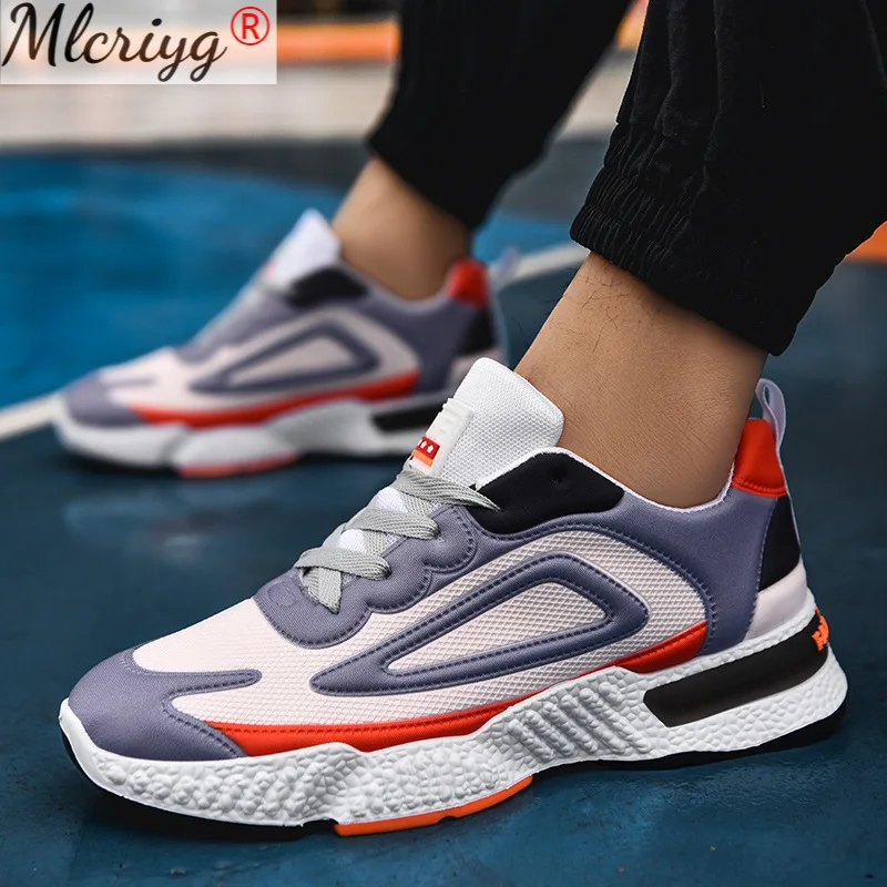 

Кроссовки мужские спортивные на толстой подошве, Повседневные Дышащие, увеличенная эффективность, в Корейском стиле, весна 2021