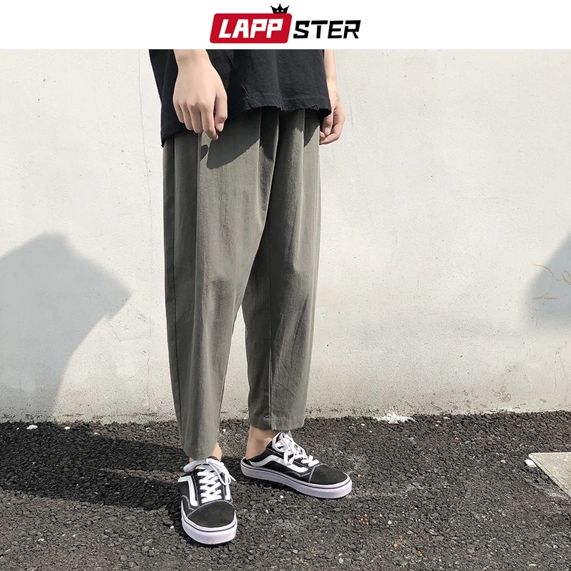 LAPPSTER Мужские Streetwear бегуны Брюки 2019 Mens Hip Hop Black Тренировочные штаны мужчины