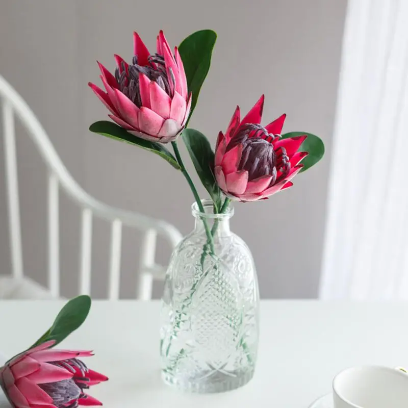 

Artificial Flower Silk King DIY Floral Arrangement Fake Emperor Simulation Flower Bouquet Home Party Wedding Table Decoration