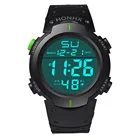 Часы наручные мужские с большим циферблатом, Модные Спортивные Светящиеся брендовые цифровые в стиле милитари, Роскошные, водонепроницаемые, 2021