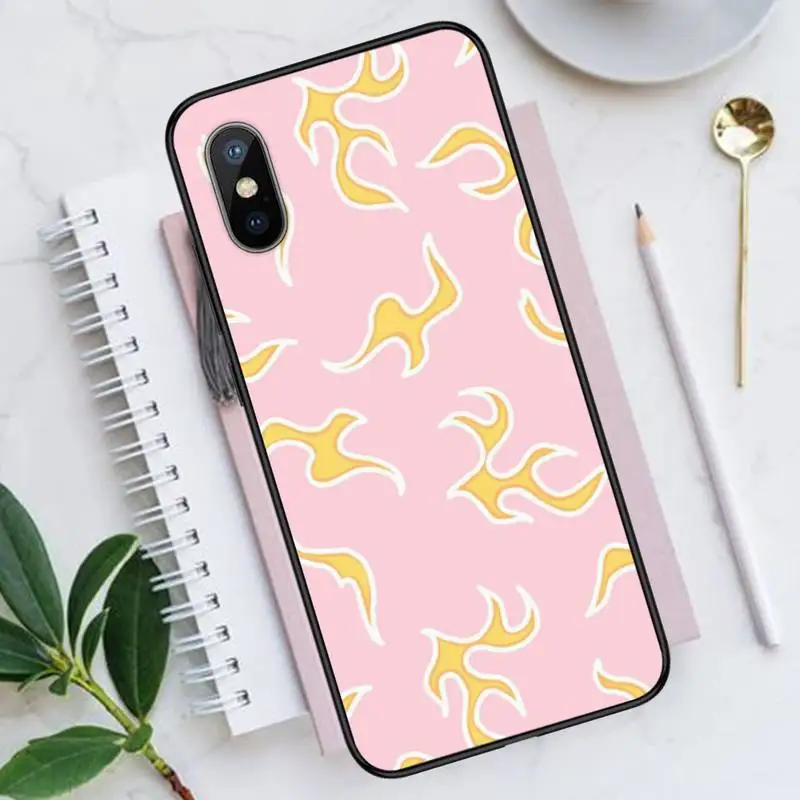 

Blue Flame Fire art pattern Phone Case for iPhone 11 12 pro XS MAX 8 7 6 6S Plus X 5S SE 2020 XR Luxury brand shell funda coque