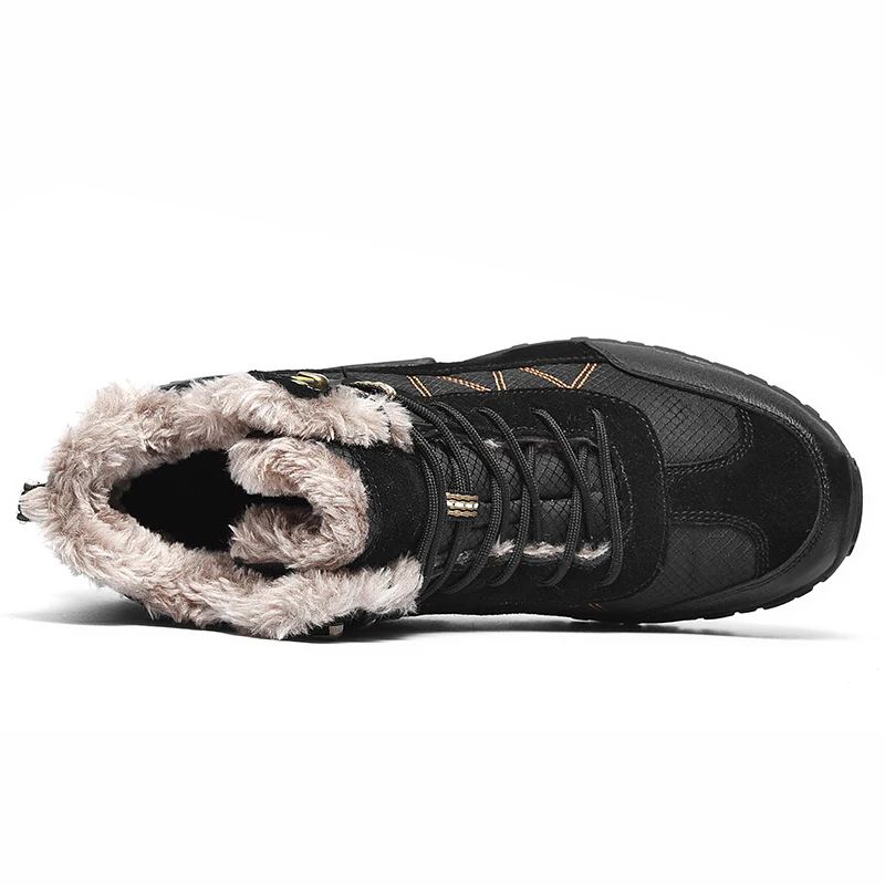 Мужские зимние походные ботинки мужская кожаная уличная спортивная обувь