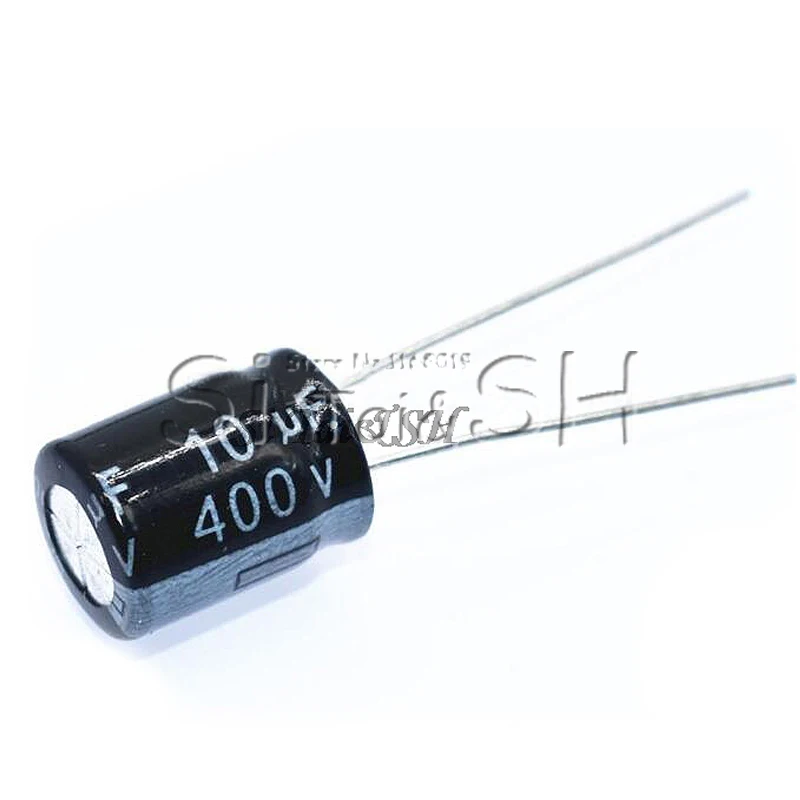 

10 шт. 400V10UF 10*17 мм 10 мкФ 400V 10*17 электролитический конденсатор с алюминиевой крышкой, новый оригинальный