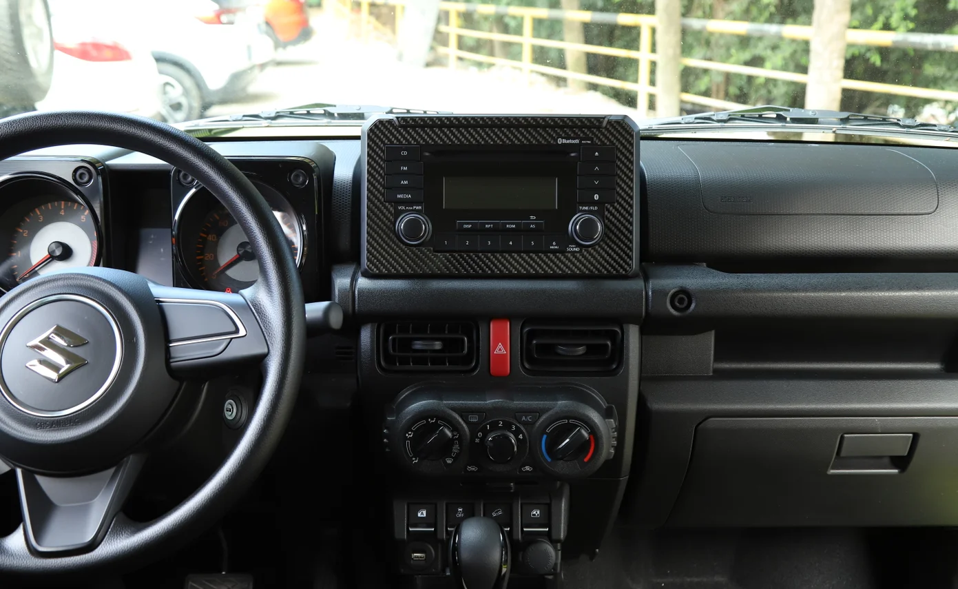 Чехол из углеродного волокна для GPS навигатора CD экран 2 шт. подходит Suzuki Jimny 2019