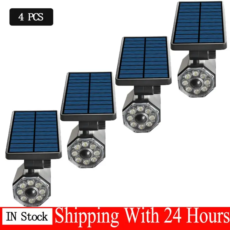 

Simulation Monitoring LED Solar Motion Sensor Wall Light Outdoor Solar Lamp Waterproof Garden Street Lamp Adjustable Angle