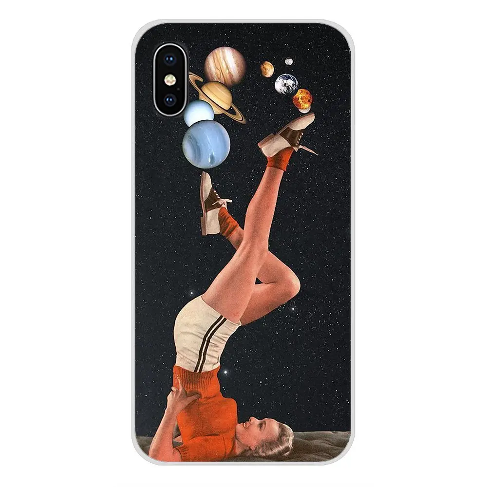 Trippy Art эстетический космонавт мобильный телефон чехлы для Xiaomi Mi4 Mi5 Mi5S Mi6 Mi A1 A2 A3 5X 6X