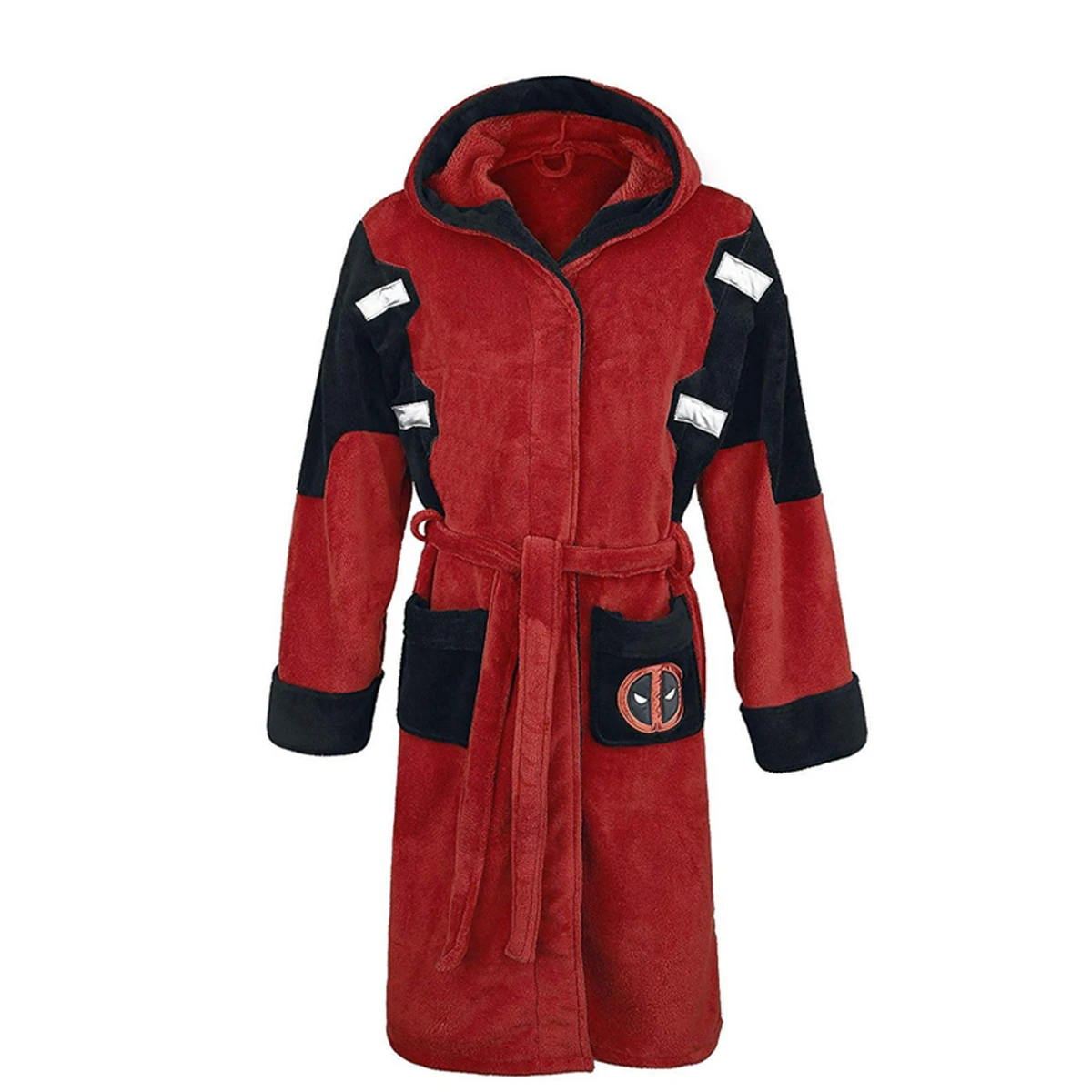 Халат в стиле фильма Дэдпул для взрослых унисекс зимняя теплая Фланелевая пижама