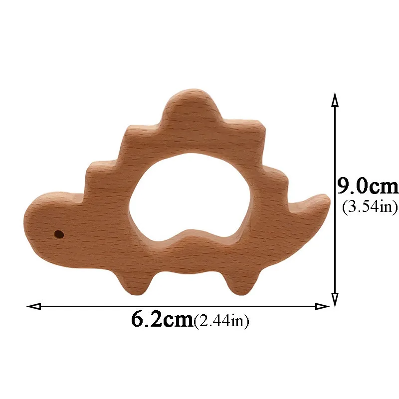 baby teether C097 Лидер продаж, детский Пищевой Деревянный прорезыватель, мультяшная собака в форме слона, Детские Прорезыватели для кормления, безопасные Прорезыватели для новорожденных, игрушки в подарок - Цвет: baby teether C097
