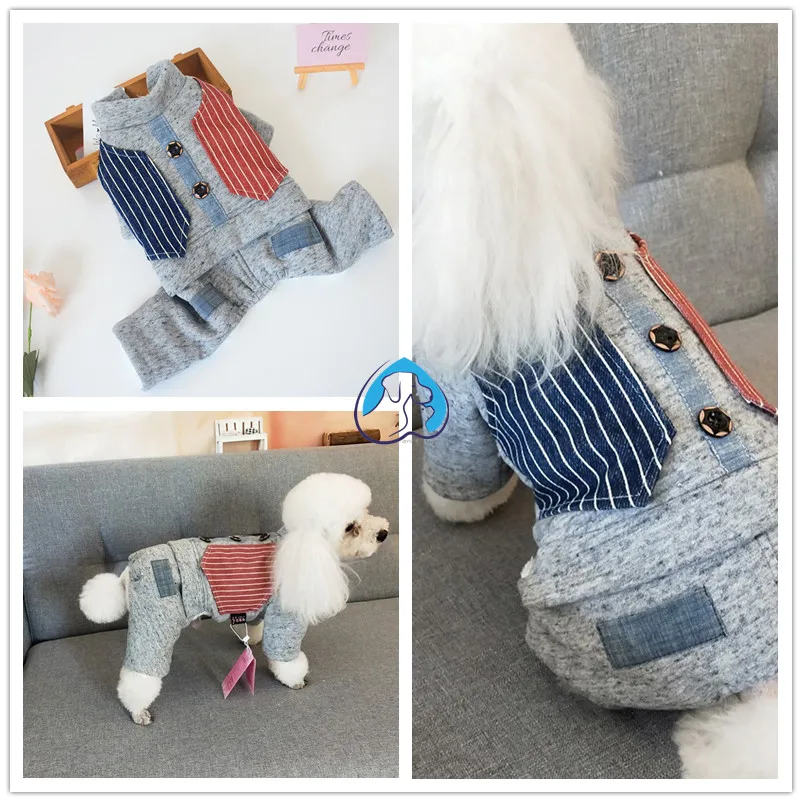 Лидер продаж зимняя одежда для щенков маленьких собак Комбинезоны чихуахуа