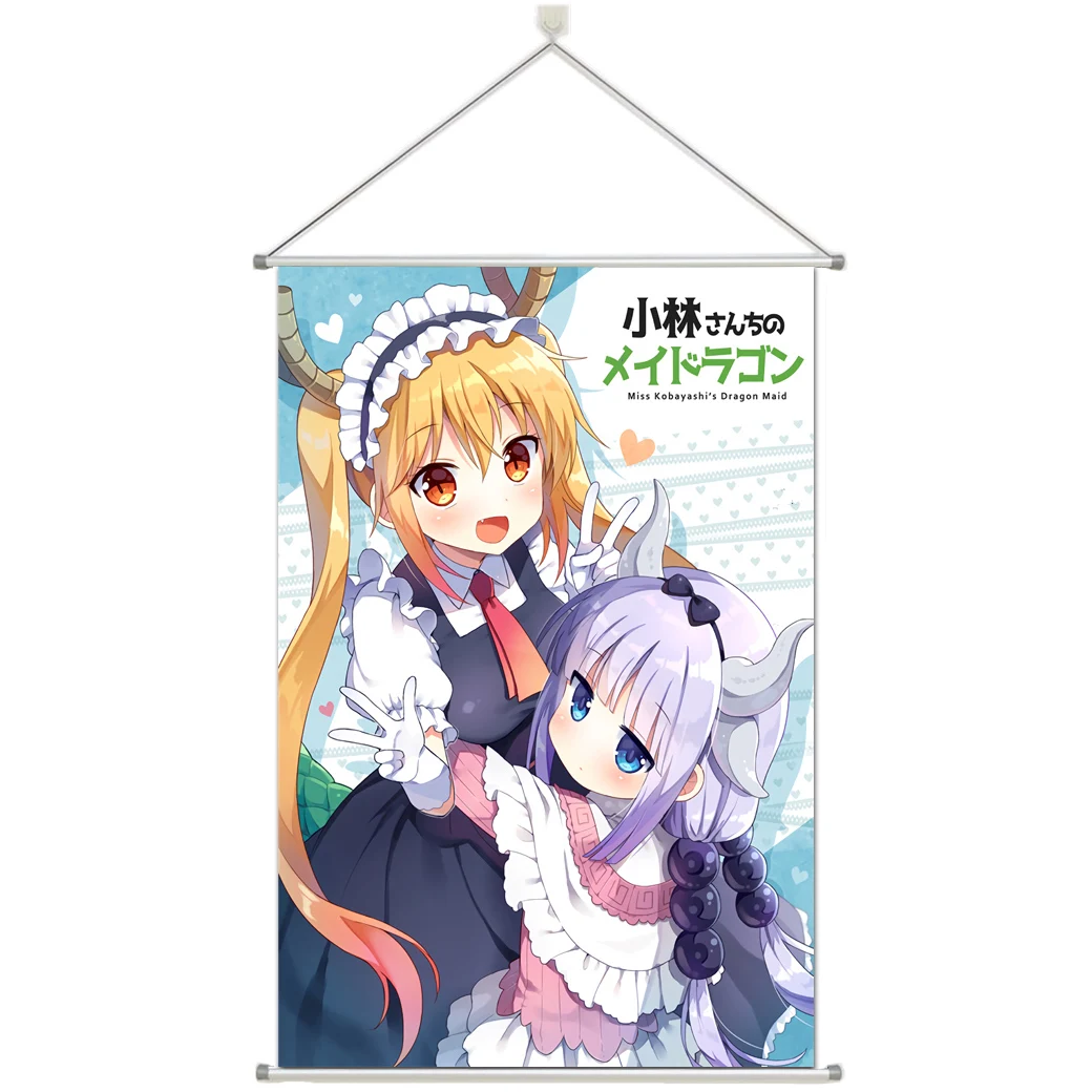 

Anime Kobayashi san Chi no Maid Dragon Personalize Customer Made Alloy Fabric Wall Poster Scroll 60x90cm 24x36inches