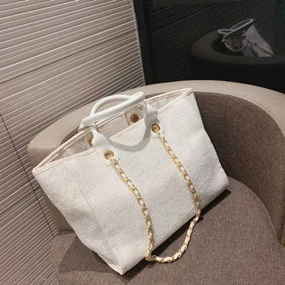 

Luxury Design Straw Tote Bag for Women Handwoven Big Shopping Bag Letter Embroidered Shoulder Bag Fashion Summer Handbag Brand