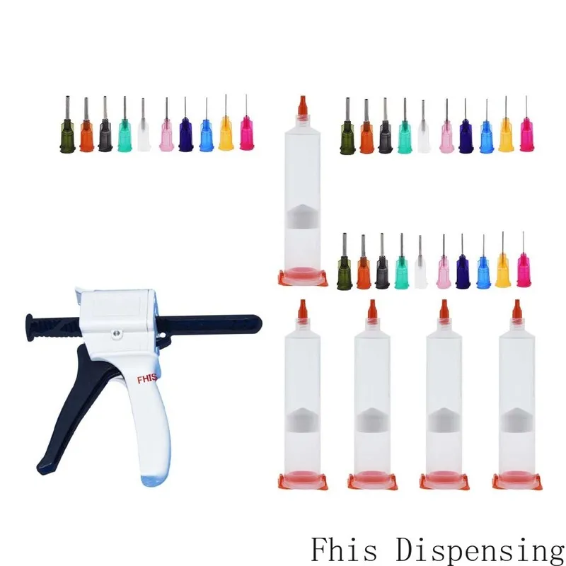 

30cc Manually Single Liquid Glue Gun Common 1pcs and 30cc Cones 5 Sets