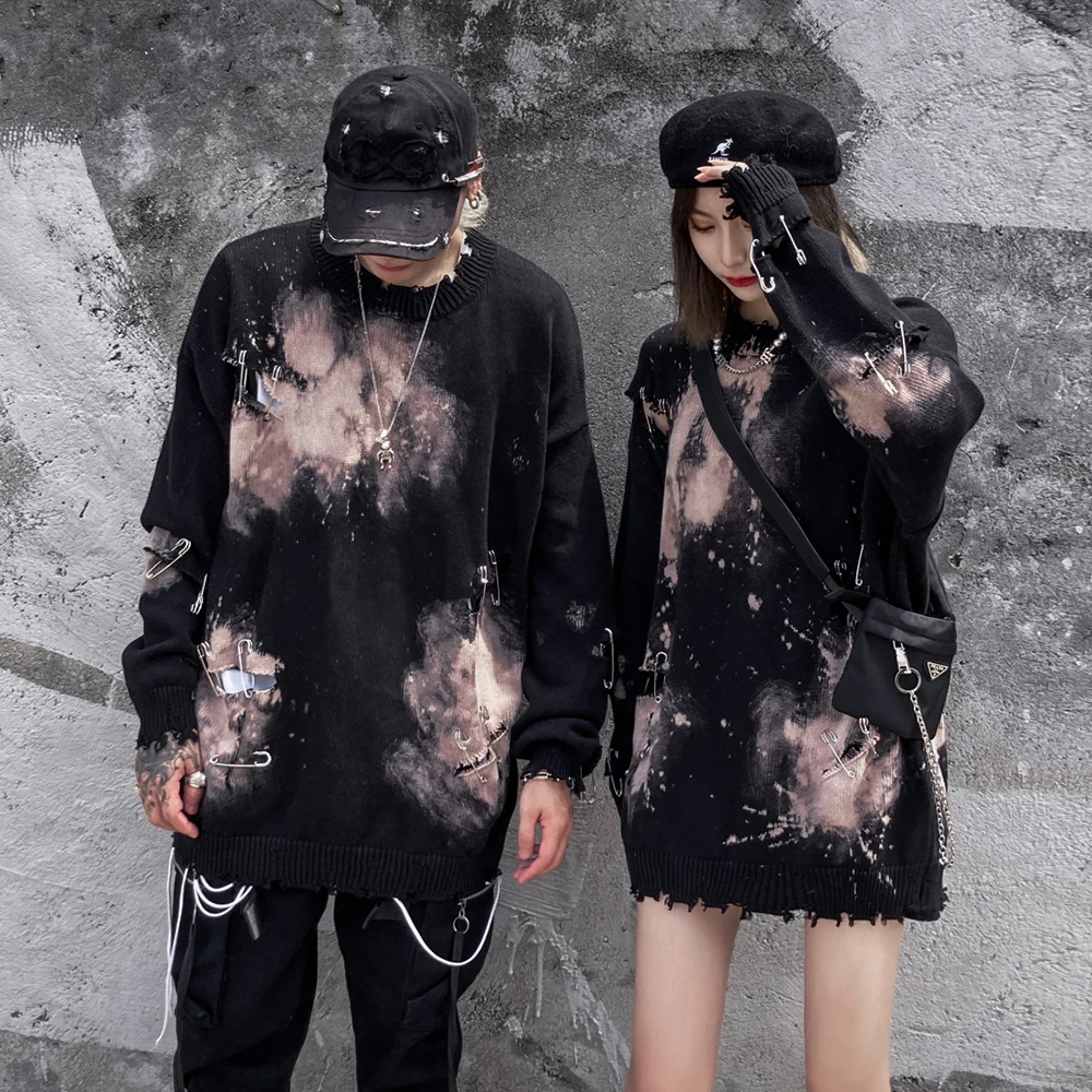 Женский Готический свитер с длинным рукавом большие размеры