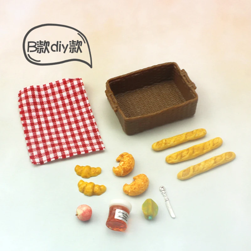 Миниатюрный игрушечный Пикник bjd ob11 модель хлеба 1: 6 кукольного домика игрушка