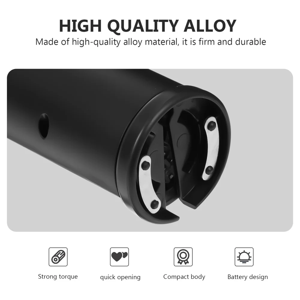 

4Pcs Electric Home Bottle Opener Kit with Stopper Pourer Foil Cutter