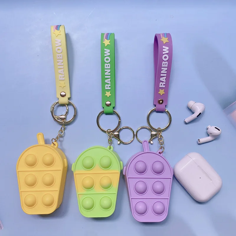 

Silicone coin purse,push keychain storage bag,children's wallet pendant,Hanging Decor,decompression toys for children and adults