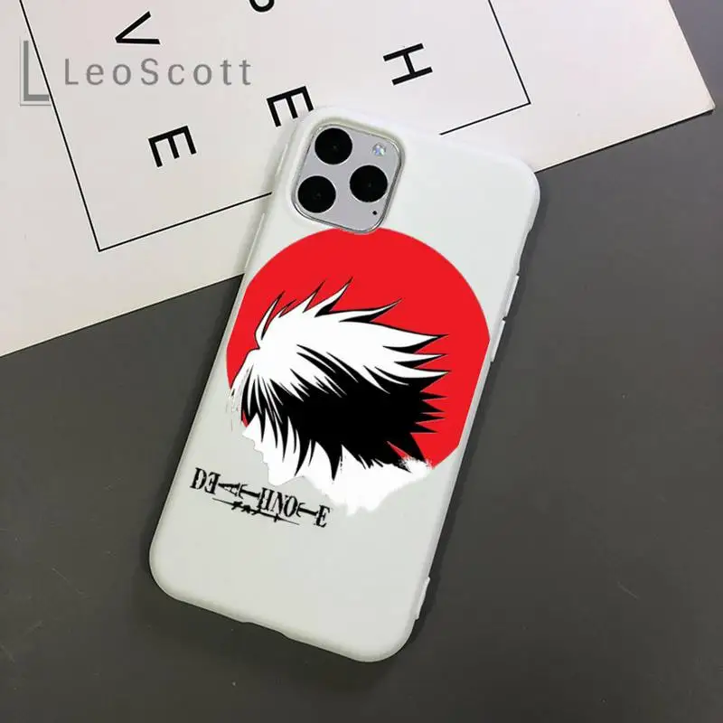 

Anime death note misa Ryuk apple Phone Case Candy Color for iPhone 11 12 mini pro XS MAX 8 7 6 6S Plus X 5S SE 2020 XR coque
