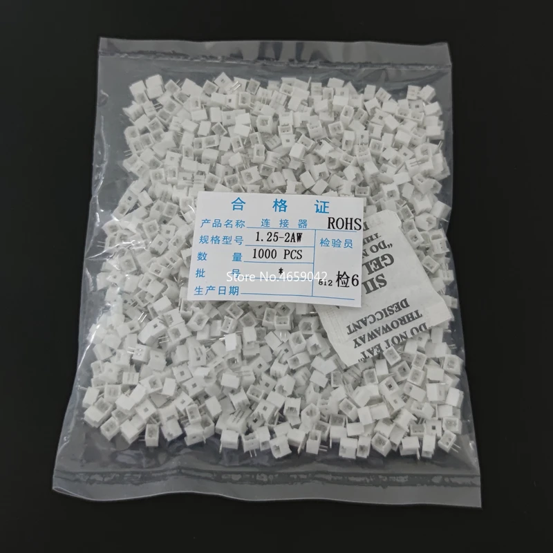 

Wholesale 1000PCS/Lot JST 1.25 Right Angle Pin Header Connector 2P 3P 4P 5P 6P 1.25mm Pitch For PCB JST