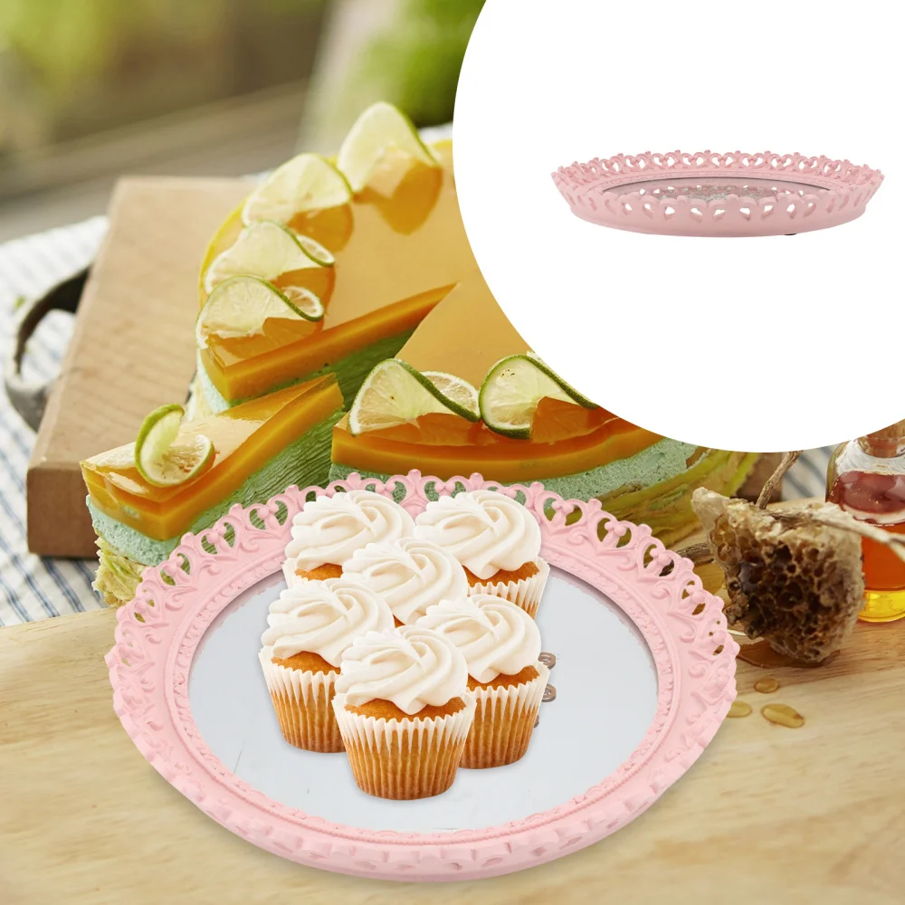 

1pc Creative Cake Plate Delicate Dessert Plate Elegant Snack Plate Party Supply