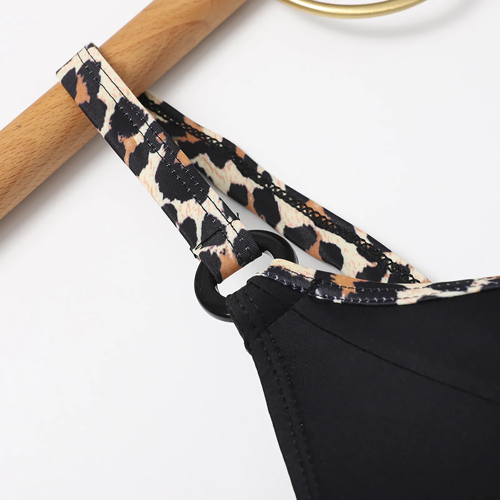 

High Waist Bikinis Swimwear 2021 Women Push Up Swimsuits Solid Split Brazilian Bikini Ribbed Biquini Strap Swim Bathing Suits