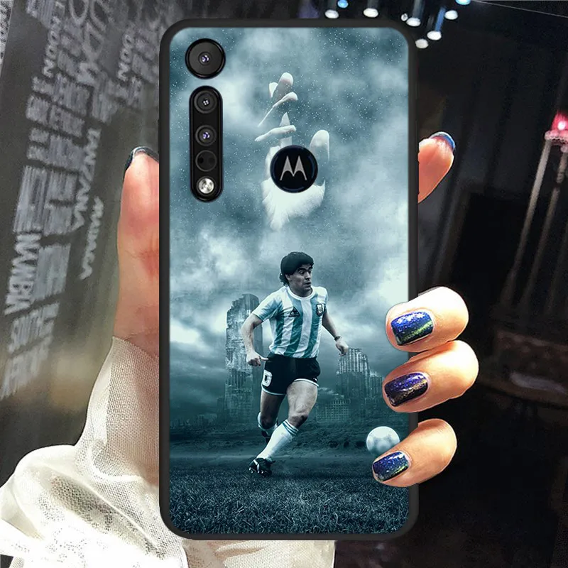 

Armando Maradona SOCCER For Motorola G9 G8 G 5G Power Lite Stylus One Hyper Marco Fusion Edge Plus E6 E7 Play Phone Case