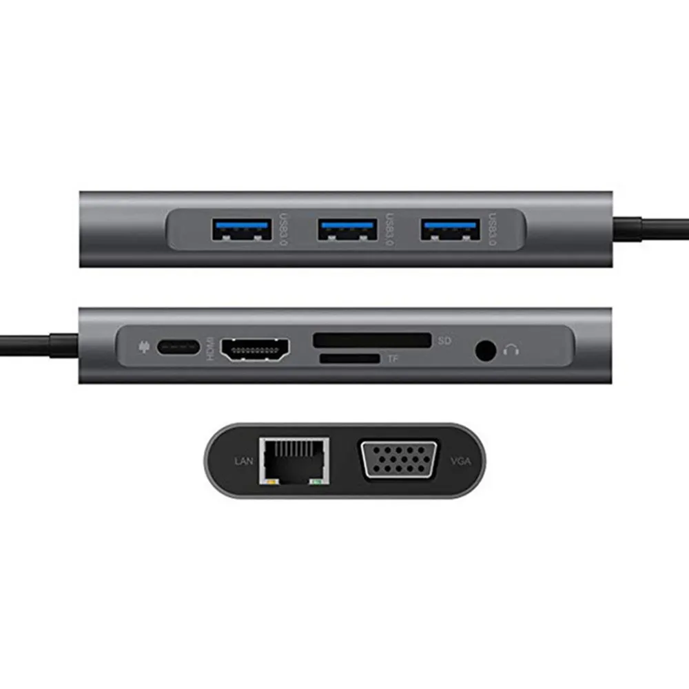 

Док-станция 10 в 1 с USB Type-C на USB 3,0, 4K, HDMI