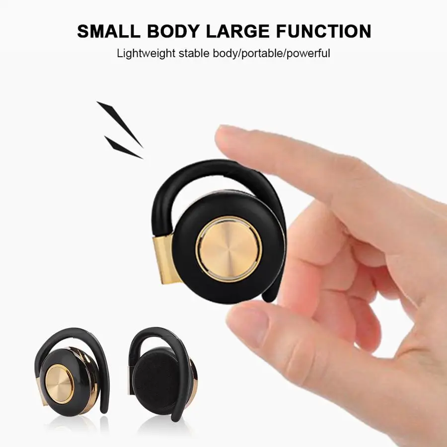 Бинауральные наушники с большим динамиком Висячие Наушники Bluetooth двухканальные