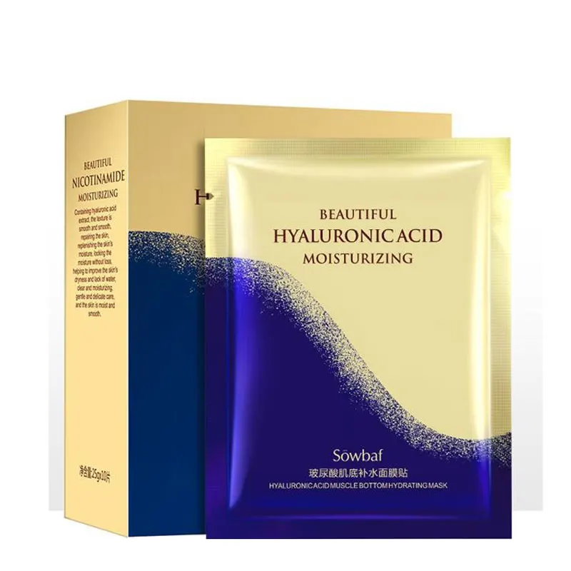 

Hyaluronic Acid face mask Hydrating Mask oat extract moisturizing facial mask Oil-control Anti-Aging Acne Treatment Whitening