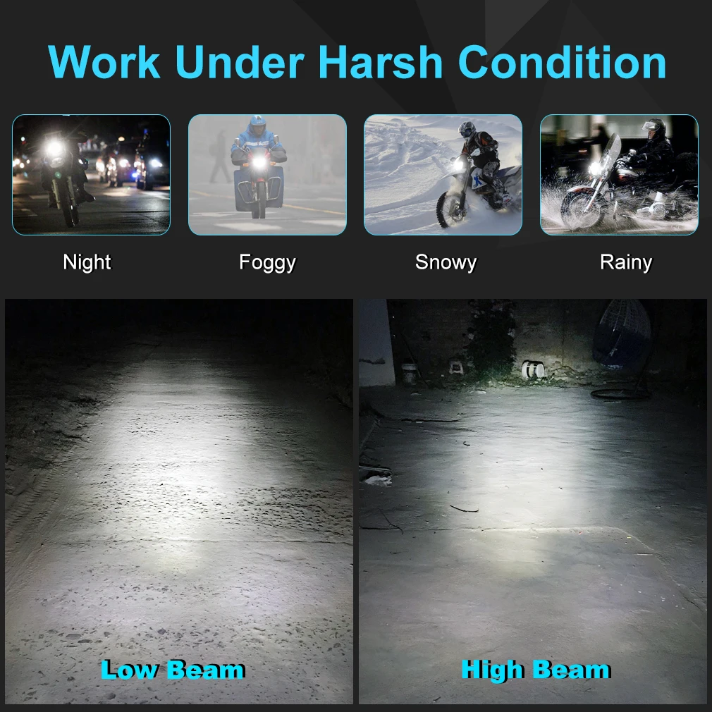 Мотоциклетная фара P15D H6M универсальная супер яркая лампа для мотоцикла с 16 ЧИПАМИ