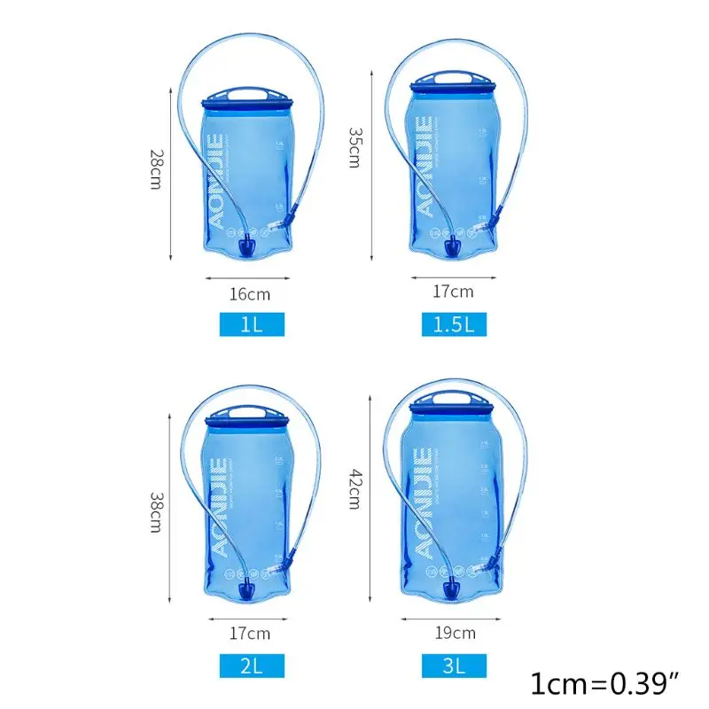

1L 1.5L 2L 3L Foldable Soft Reservoir Water Bladder Hydration Pack Water Bag Run Wholesale Dropshipping