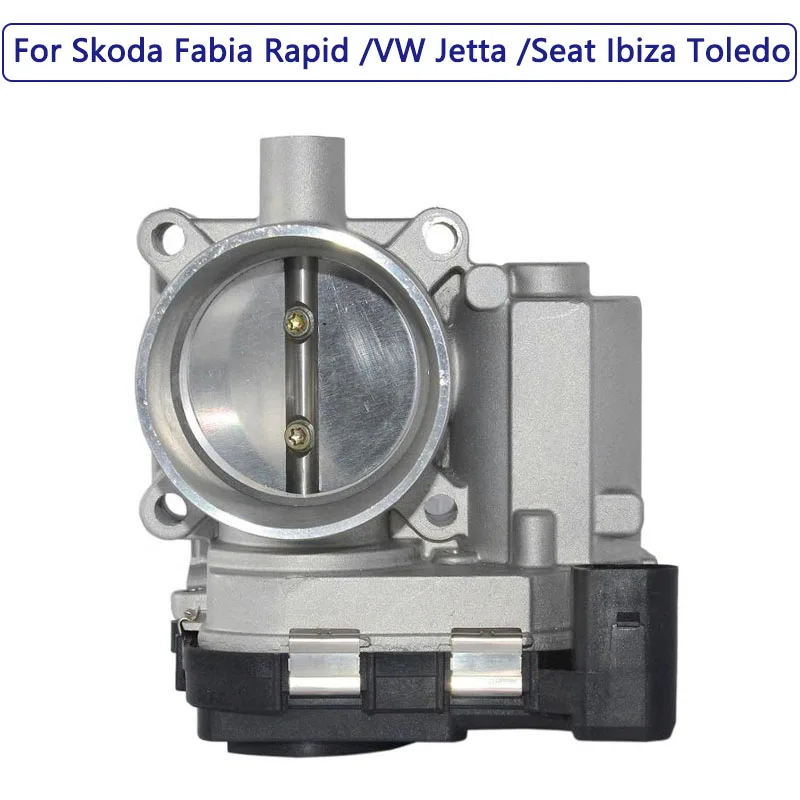 

03C133062A корпус дроссельной заслонки для Seat Ibiza Toledo Skoda Fabia Rapid Roomster VW Jetta 1,6 дроссельная заслонка 48 мм воздухозаборная система