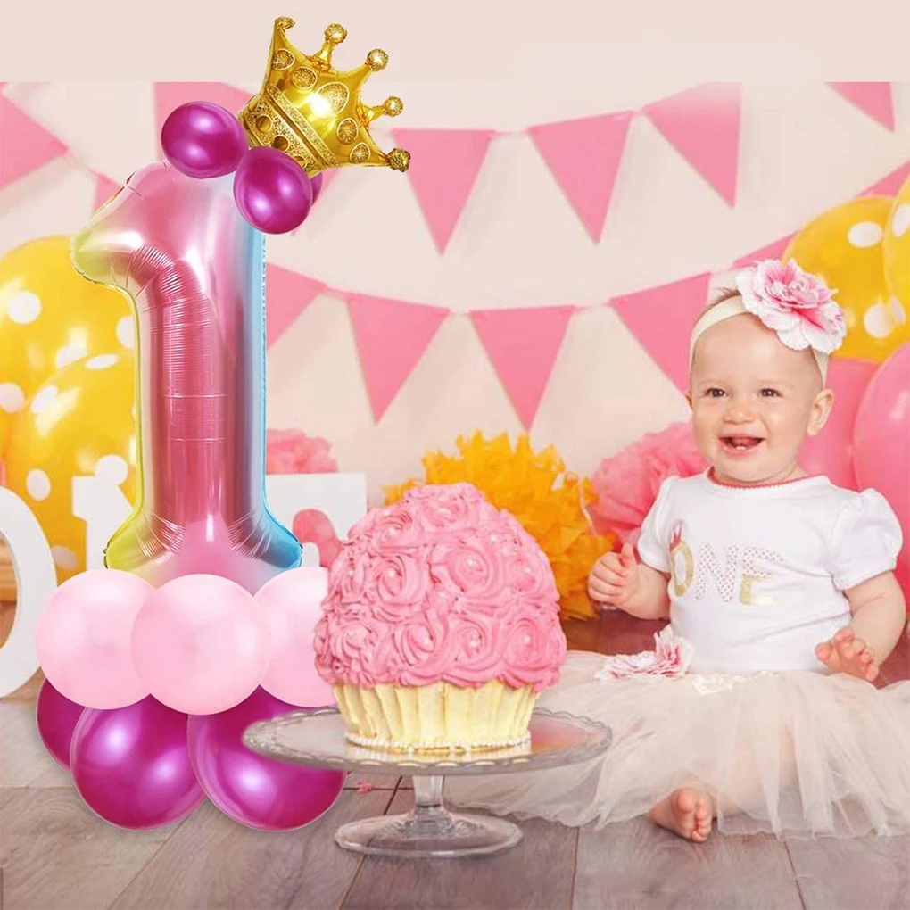 

32inch 1 2 3 4 5 6 7 8 9 Rose Gold Digit Figure Balloon Foil Balloons Wedding Birthday Baby Shower Party Decor Supplies Air Ball
