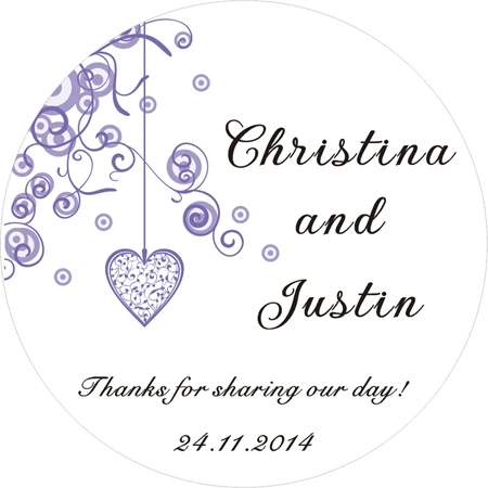 Круглые свадебные украшения для вечеринки этикетка упаковки невесты