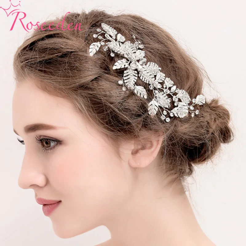 

Rhinestone Wedding Hair Comb Handmade Bride Hairpin Rhinestones Bridal Headpiece RE4101