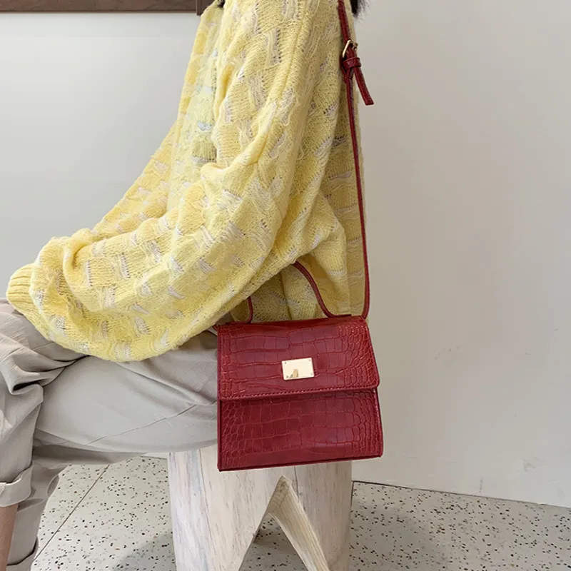 BXX Sac/ модные осенне-зимние роскошные женские сумки дизайнерские винтажные каменные узоры небольшой квадратный пакет сумка ZE687
