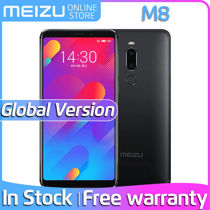 Meizu M8, глобальная версия, V8, 4 ГБ, 64 ГБ rom, мобильный телефон MTK Helio P22, четыре ядра, 5,7 дюймов, 18:9, 1440X720 P, двойная задняя камера, отпечаток пальца, M813H