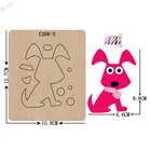 Новые деревянные высекальные штампы в виде собаки для скрапбукинга, высекальные штампы для обычных высекальных машин на рынке