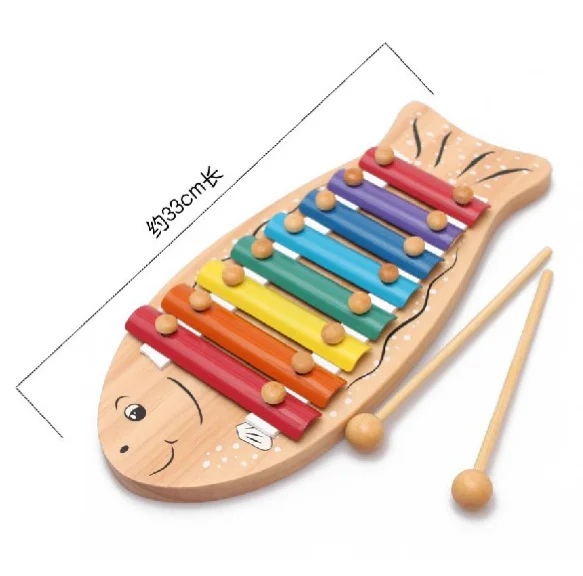 

2020 New Toy Xylophone Children's Educational Toy Wooden Eight-Notes Frame Style Xylophone Children Kids Baby Musical Funny Toys