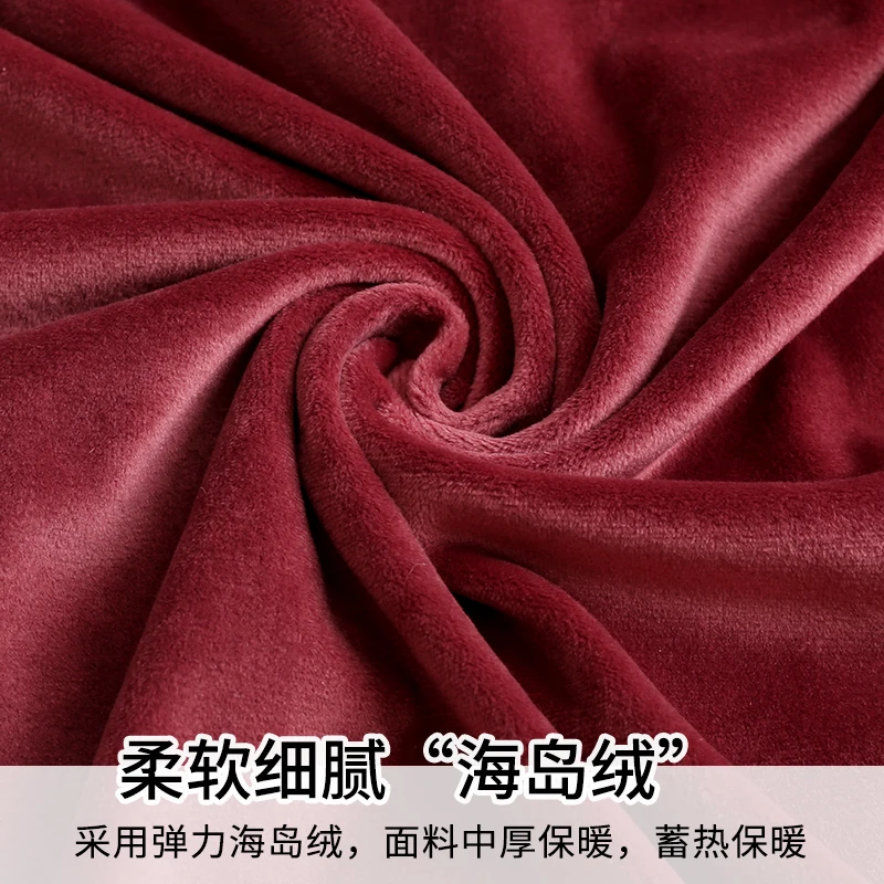 Женское бархатное теплое нижнее белье зимний халат ночная рубашка с длинными