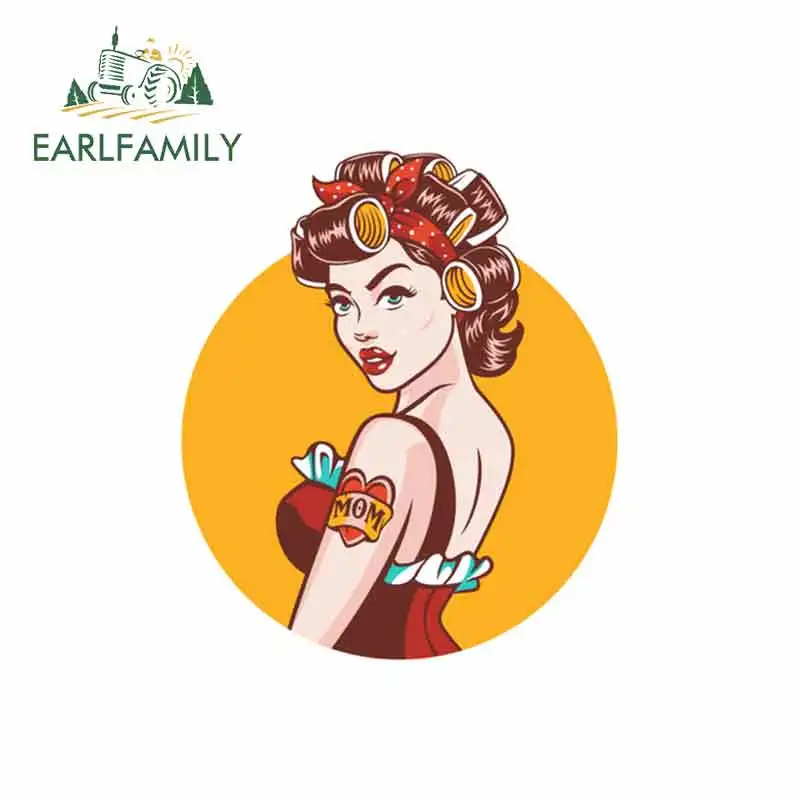 EARLFAMILY 13 см x 11 5 для девочек в стиле ретро аниме красивая наклейка забавные