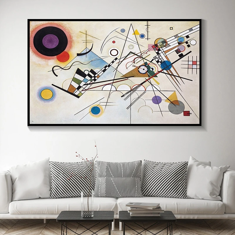 Современные абстрактные настенные картины Wassily Kandinsky холст живопись плакаты и