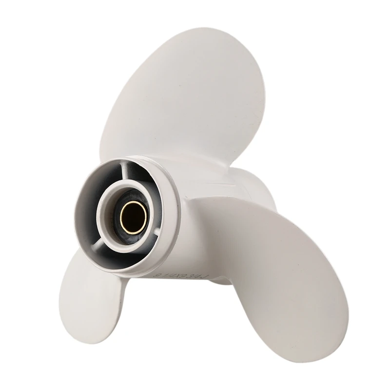 683-45952-00-EL 9 1/4 X 3/4 Boat Outboard Propeller for Yamaha 9.9-15HP Aluminum Alloy 3 Blades 8 Spline Tooths White | Автомобили и