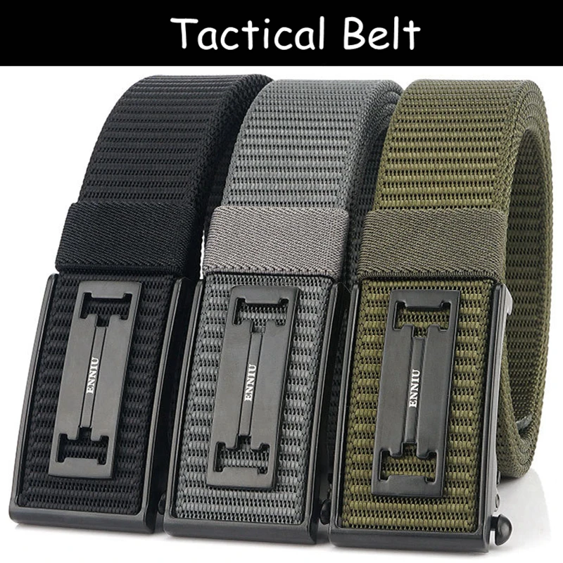 Тактический ремень регулируемый нейлоновый для пешего туризма скалолазания