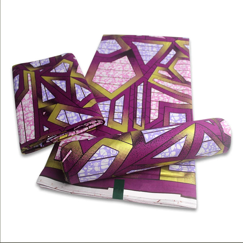 

2020 Cheapest Price Best Quality African Fashion Golden Wax Fabrics Nigerian Golden Ankara Printed Wax Materials 6 Yards/pcs