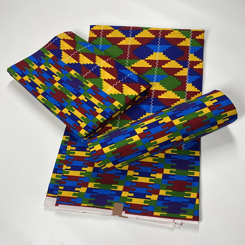 Africa Ankara Prints Batik Kente Fabric Guaranteed Real Wax Party Dress Sewing Tissu Patchwork Craft Diy Loincloth 100% Cotton