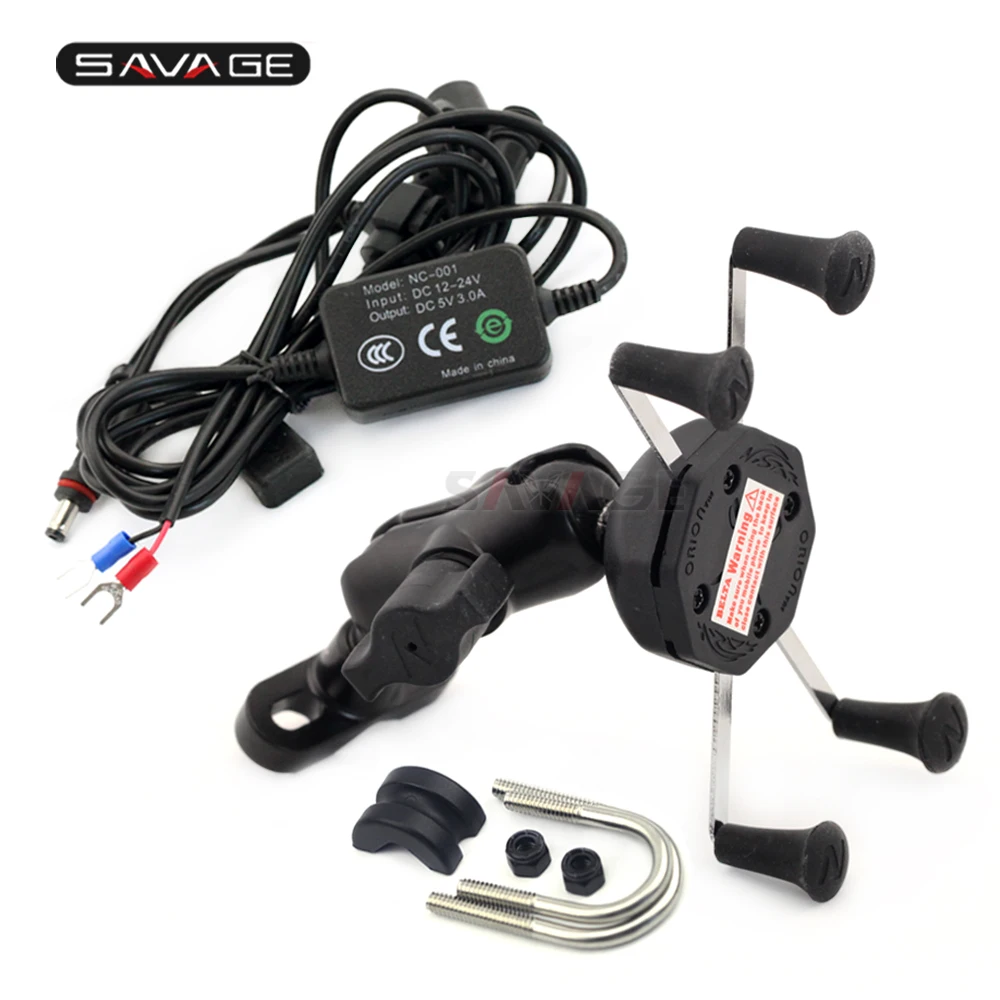 GPS навигационный кронштейн держатель телефона USB зарядное устройство для SUZUKI GSF600S