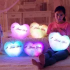 Плюшевый светильник-Набор для творчества, обучающая игрушка Рождественский подарок с цветными сердечками, светящиеся подушки мягкие плюшевые детские симпатичные украшения для дома