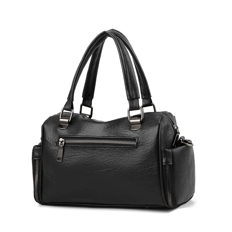New Fashion Women Handbags Vintage Solid Large Capacity Leather Purses Ladies Casual Crossbody Bags Shoulder Tote Messenger Bag
